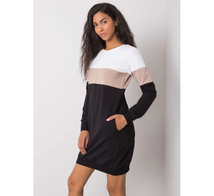 Šaty RV SK 5869.04 bielo-čierne Šaty RV SK 5869.04 bielo-čierne