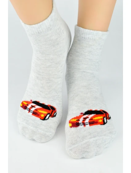 CHLAPČENSKÉ BAVLNENÉ PONOŽKY SO SILIKÓNOM SB009