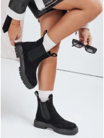 Dámské semišové černé kozačky Dstreet model 21971943 - FashionStreet