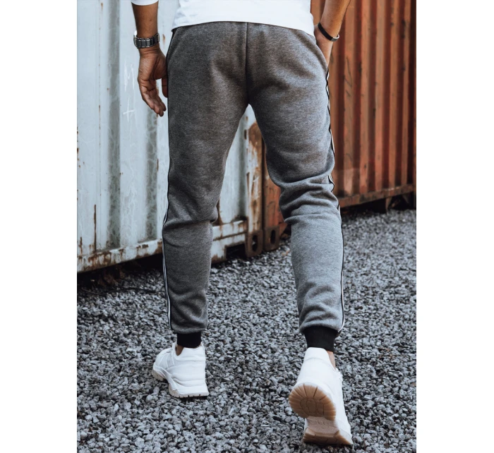 Pánske antracitové tepláky FashionStreet UX4423