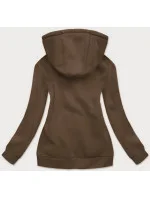 Dámska športová mikina v khaki farbe (W03-161)