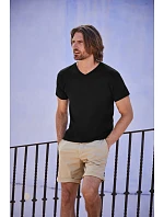 Fruit of the Loom Original V-Neck T Pánske tričko s výstrihom do V 16.1426 čierne