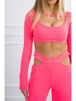 Súprava s blúzkou top ružová neónová Súprava s blúzkou top ružová neónová