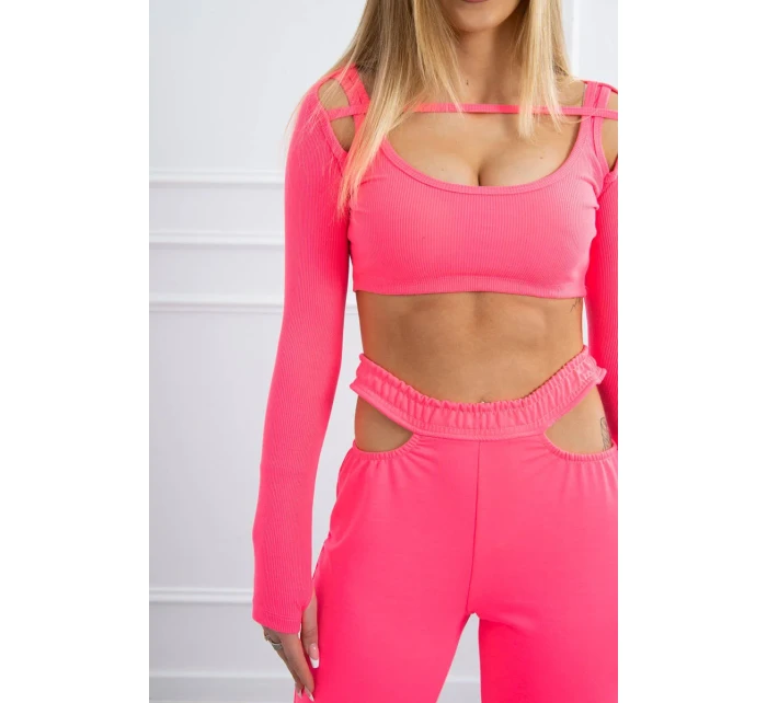 Súprava s blúzkou top ružová neónová Súprava s blúzkou top ružová neónová
