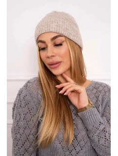 Tenká čiapka Oliwia K252 svetlo béžová