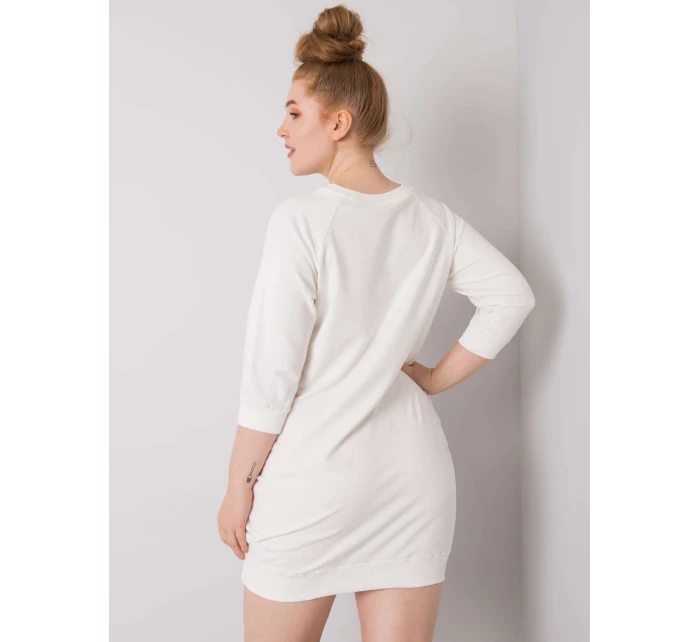 Šaty RV SK model 15826640 ecru - FPrice Šaty RV SK model 15826640 ecru - FPrice
