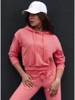 dámská mikina s kapucí korálová Dstreet model 21978507 - FashionStreet