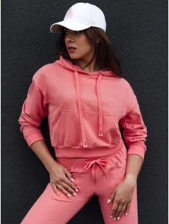 dámská mikina s kapucí korálová Dstreet model 21978507 - FashionStreet