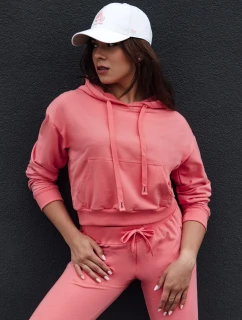 TRENDHOOD dámska koralová mikina FashionStreet BY1309