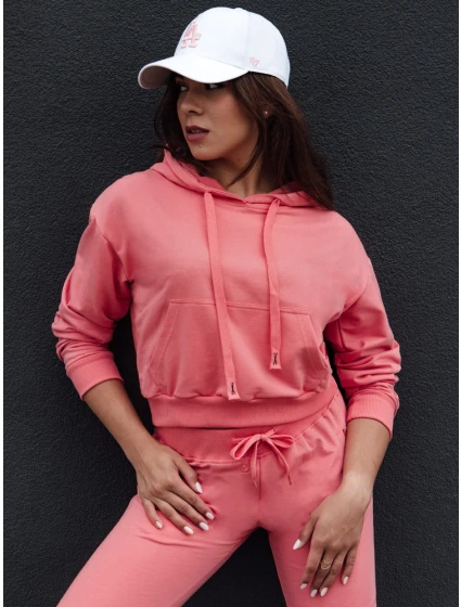 dámská mikina s kapucí korálová Dstreet model 21978507 - FashionStreet