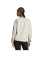 Dámská mikina Animal Print 3Stripes French Terry Sweatshirt cream model 21720669 - ADIDAS