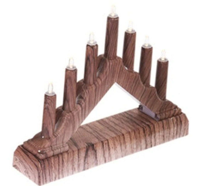 ADVENT CHURCH 15.5x3.2x13.5CM 7 LED napájaných batériami detské