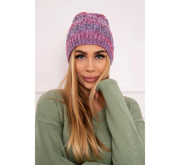 Fleecová čiapka Melisa K241 fialová+červená Fleecová čiapka Melisa K241 fialová+červená