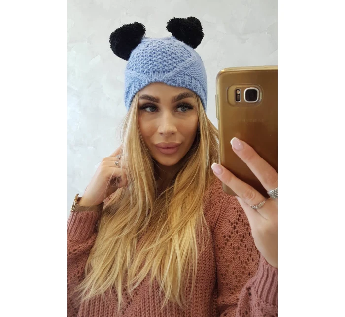 Fleecová čepice 2 modrá model 18751413 - K-Fashion Fleecová čepice 2 modrá model 18751413 - K-Fashion