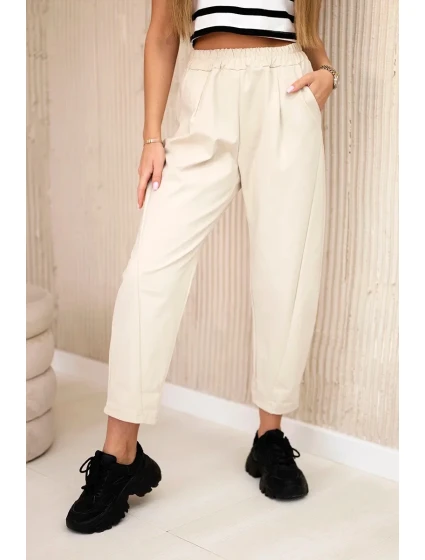 Nohavice s vreckami Summer Punto light beige Nohavice s vreckami Summer Punto light beige