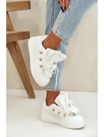 Dámské Tenisky Na Platformě Bílé model 21682857 - Boto