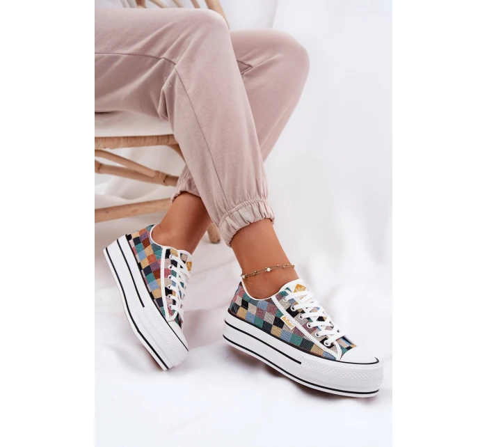 Vzorované Dámské Tenisky Na Platformě model 21693962 Multikolor - Lee Cooper