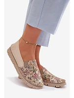 Dámske kožené slip-on topánky Maciejka 03512-67 multicolor