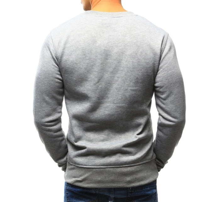 Pánská mikina s kapucí šedá model 21962650 - FashionStreet