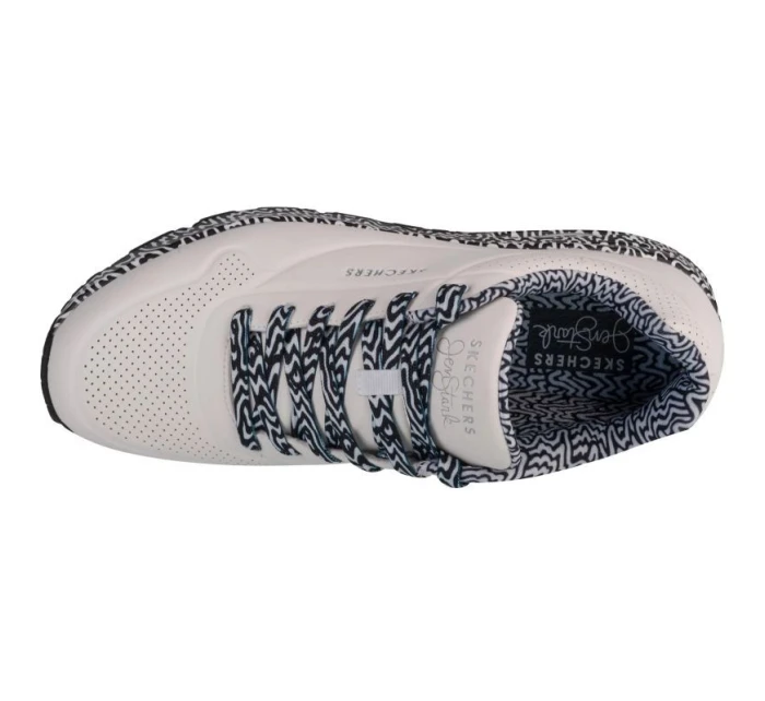 Skechers Uno - Stark Mini Drip 183518-WBK White Skechers Uno - Stark Mini Drip 183518-WBK White