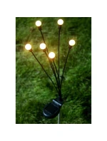 SOLÁRNA LAMPA TANCUJÚCA VO VETRE BIELE GULE 6 LED 72CM