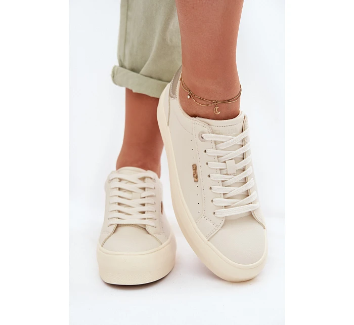 Sneakers na platformě Big Star model 22042659 Béžové - Big Star Shoes Sneakers na platformě Big Star model 22042659 Béžové - Big Star Shoes
