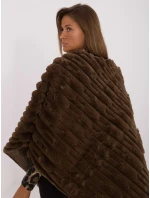 Pončo AT PN 2347.88 tmavohnedé