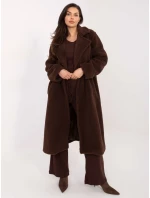 Kabát IT EN 97150.26 tmavohnedý Kabát IT EN 97150.26 tmavohnedý