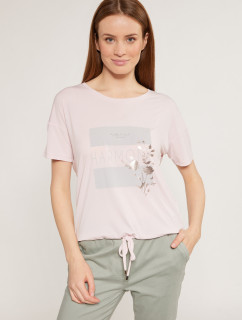 Monnari Trička Dámské tričko s ozdobným panelem Light Pink
