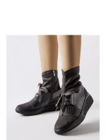 Topánky na klinovom podpätku model 206515 Solea Topánky na klinovom podpätku model 206515 Solea