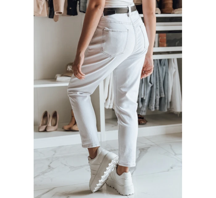 Dámské džínové kalhoty mom fit white Dstreet model 21984889 - FashionStreet