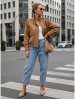 Dámska semišová bomber bunda FashionStreet TY5572