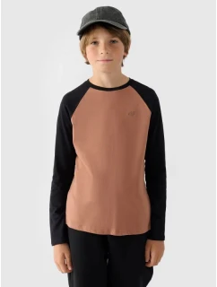Chlapčenské obyčajné s dlhým rukávom 4F Junior 4FJWAW24TLONM293-65S