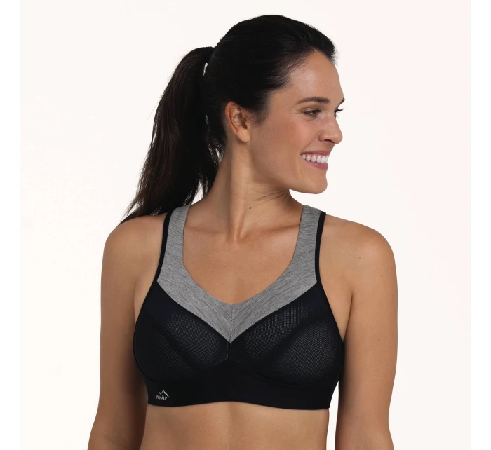 PanAlp vlnená športová podprsenka 5555 black/melange - Active