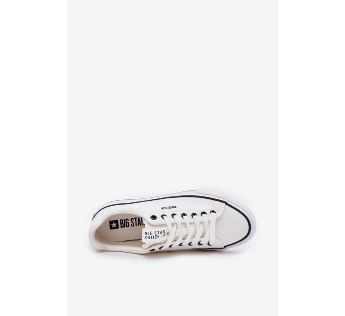 Nízké Pánské Tenisky Big Star model 21686436 Bílé - Big Star Shoes Nízké Pánské Tenisky Big Star model 21686436 Bílé - Big Star Shoes