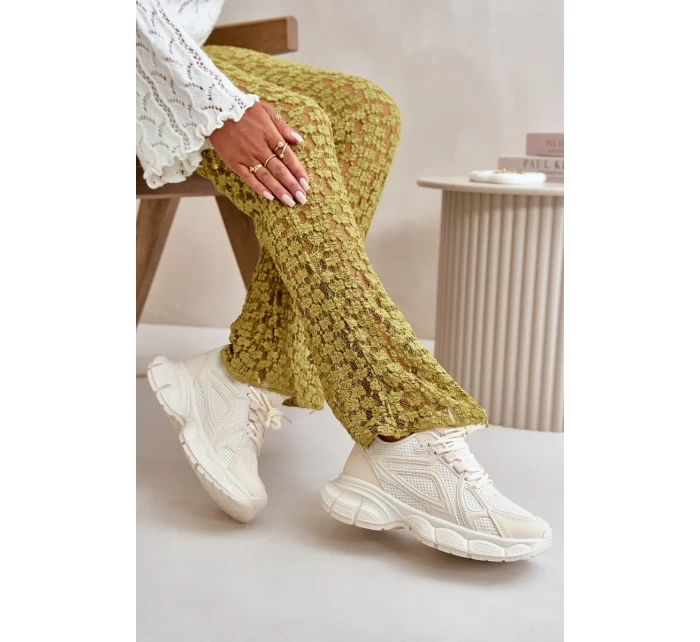 Dámske športové tenisky Beige Timoci Dámske športové tenisky Beige Timoci