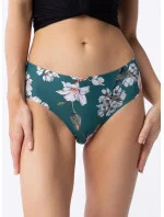 Dámske nohavičky Tea Rose Simple Classic Green so vzorom - Julimex