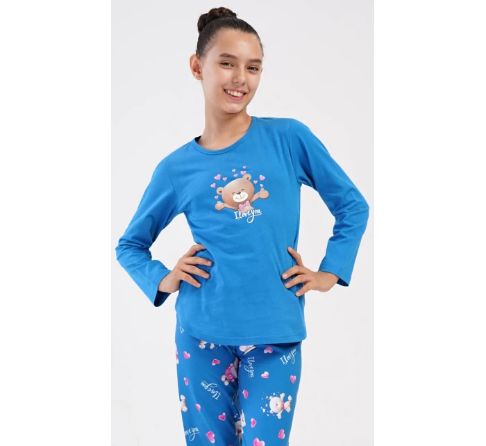 Detské dlhé pyžamo Medveď I love you