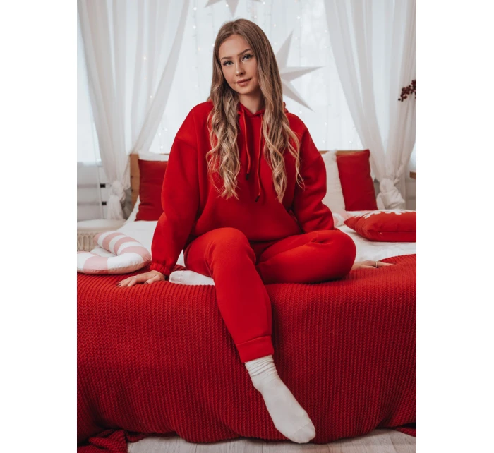 PREMIUM dámská tepláková souprava červená Dstreet model 21982251 - FashionStreet