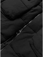 Čierna dámska zimná bunda oversize (736art)