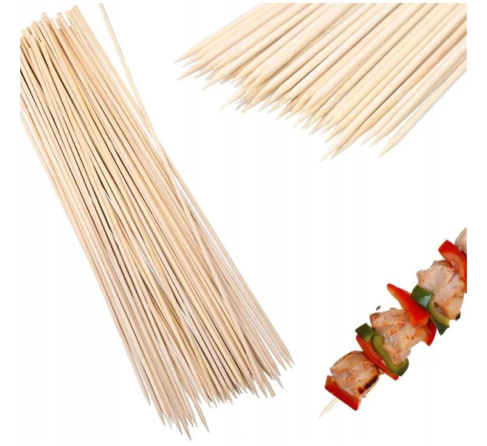 ŠPÍZY 30CM DLHÉ 100KS BAMBUSOVÉ ŠPÍZY 30CM DLHÉ 100KS BAMBUSOVÉ