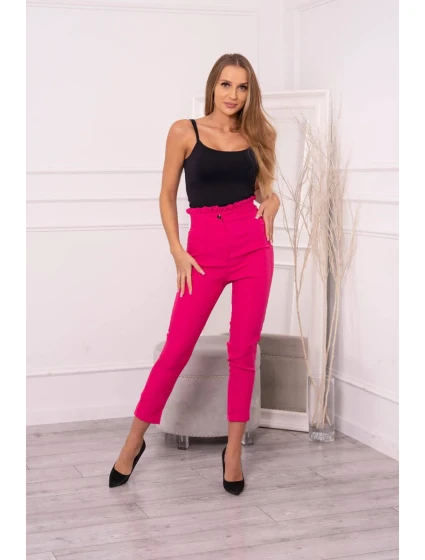 Fuchsiové nohavice na mieru