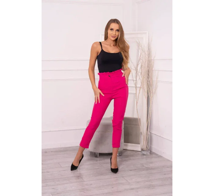 Fuchsiové nohavice na mieru