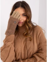 Rękawiczki AT RK model 19328268 ciemny bezowy - FPrice