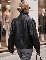 Dámska čierna bunda FashionStreet TY5960