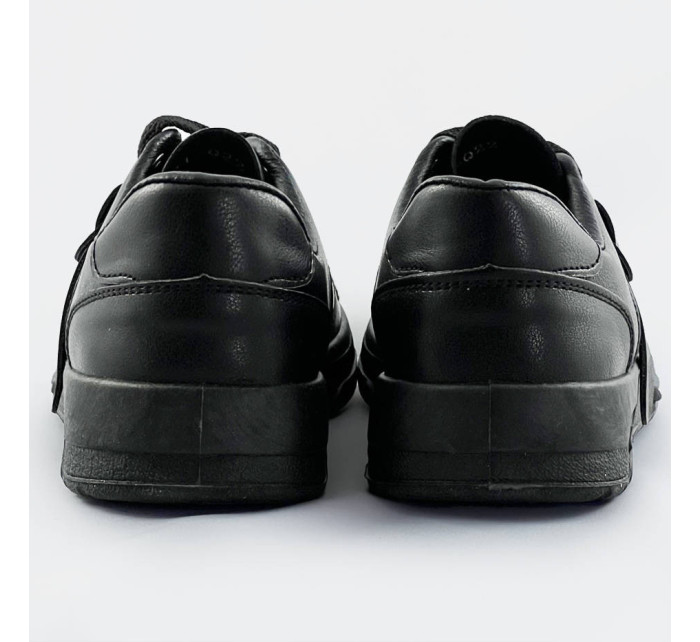 Čierne dámske šnurovacie tenisky sneakers (21-Q22)