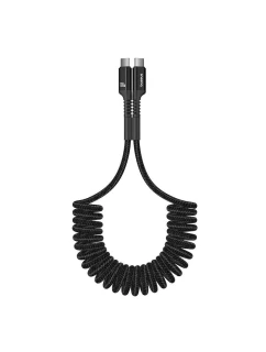 Kábel s rybím okom Baseus typu C-Type C 100W 1m (čierny)