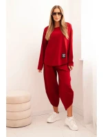 Punto Milano Zimná mikina + nohavice bordová