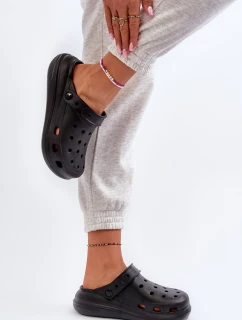 Damskie Piankowe Klapki Czarne Ilariana