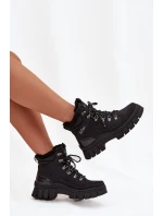 Zateplené dámské vysoké boty model 21728478 Černé - Lee Cooper